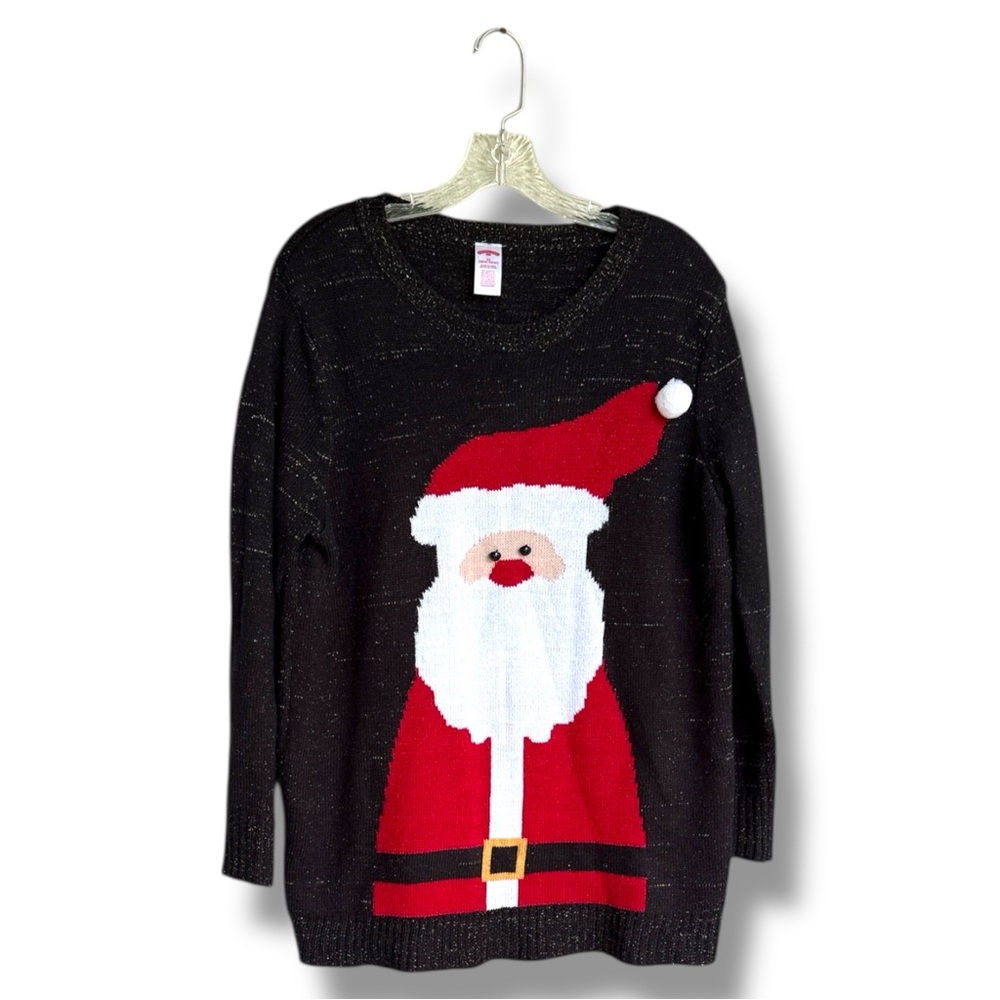 Ugly Christmas Sweater Santa Claus
Size 2X by Holiday Time (18-20)